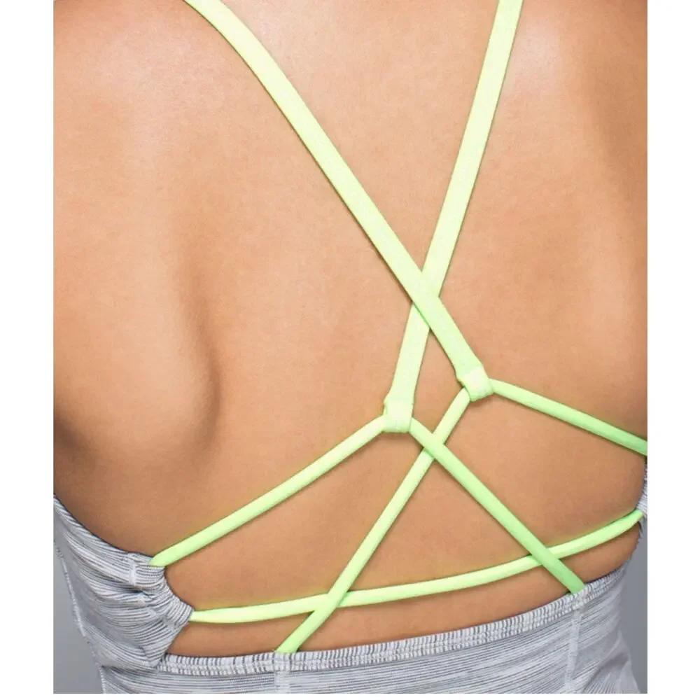 NEW Lululemon Dancing Warrior Tank in Silver Spoon Clear Mint Women's 4 Active